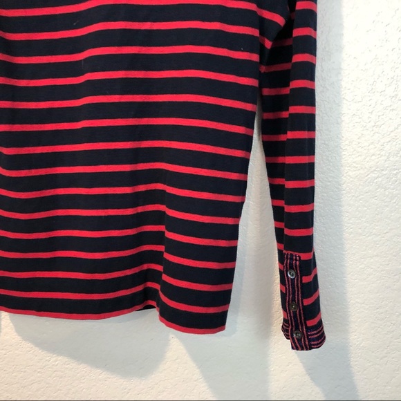 J. Crew Blue & Pink Metallic Striped Cardigan - Picture 9 of 13